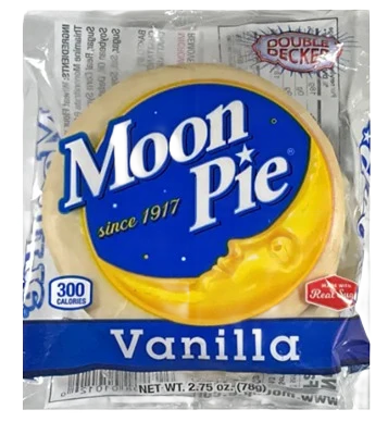 Enhanced Moon Pie Double Decker Vanilla Marshmallow Sandwich Snack Elite