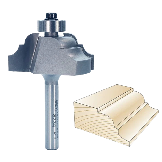 Durable Whiteside Classical Pattern Bit 1 4 in. SH x 3 16 in. R Elite