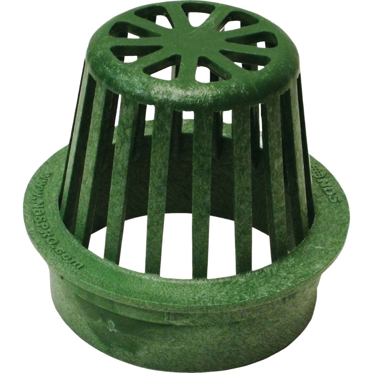 Authentic NDS Green Structural Foam Polyethylene Atrium Drain Grate 4 in. Fine