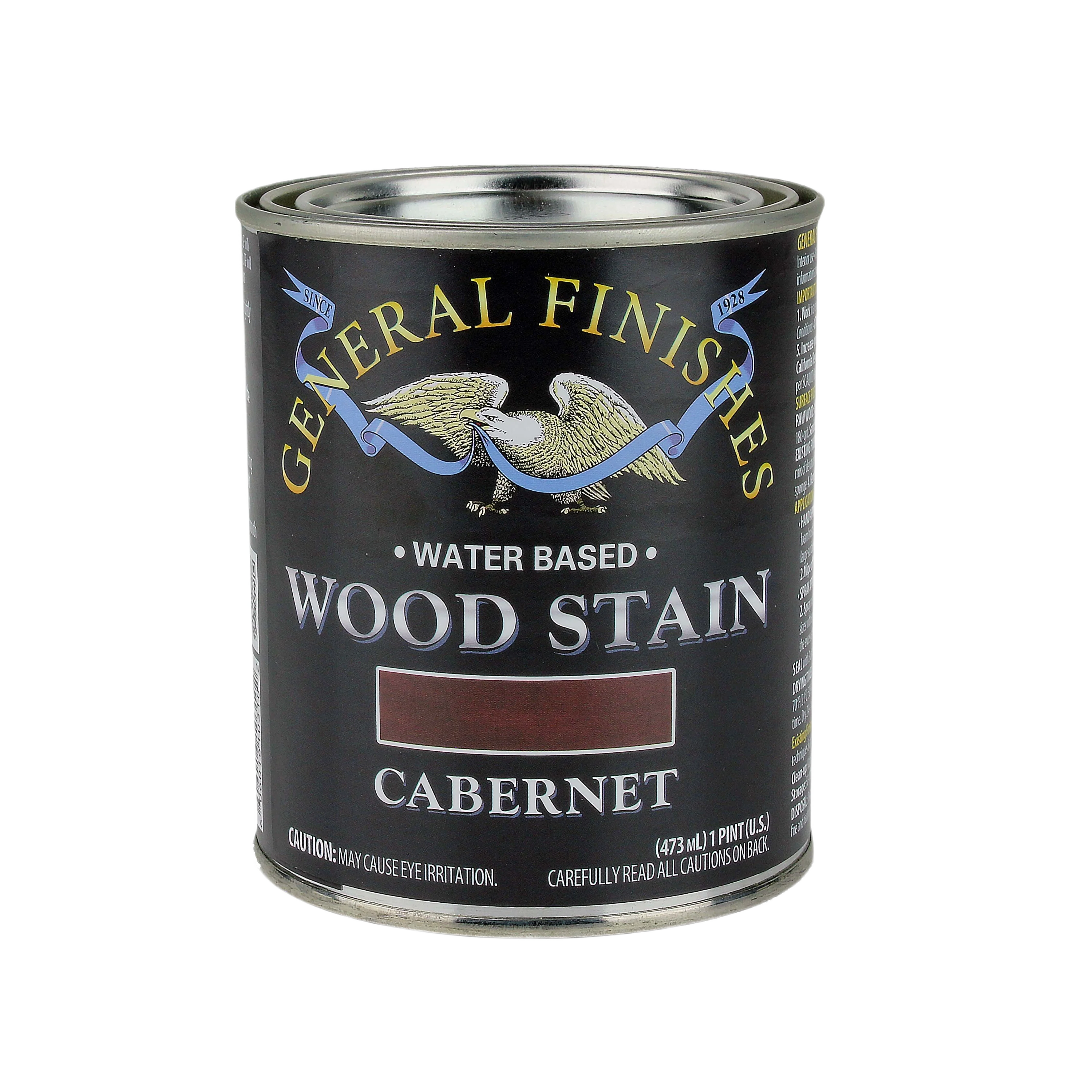 World-Class General Finishes Cabernet Water Based Wood Stain 1 Pint Proven