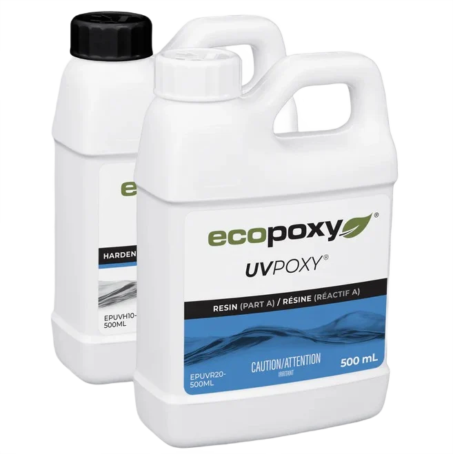 Long-Lasting EcoPoxy UVPoxy Kit 1L Original
