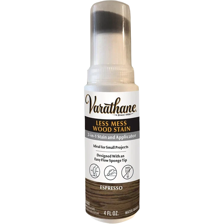 Classic Rust-Oleum Varathane Espresso Less Mess Wood Stain 4 oz. Smooth