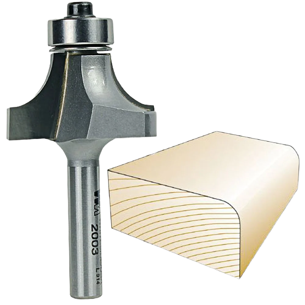 Easy-to-Use Whiteside 2003 Roundover Bit 1 4 in. SH x 3 8 in. R Natural