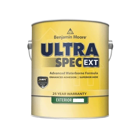 Trendy Benjamin Moore Ultra Spec White Satin Exterior Paint 1 Gallon Original