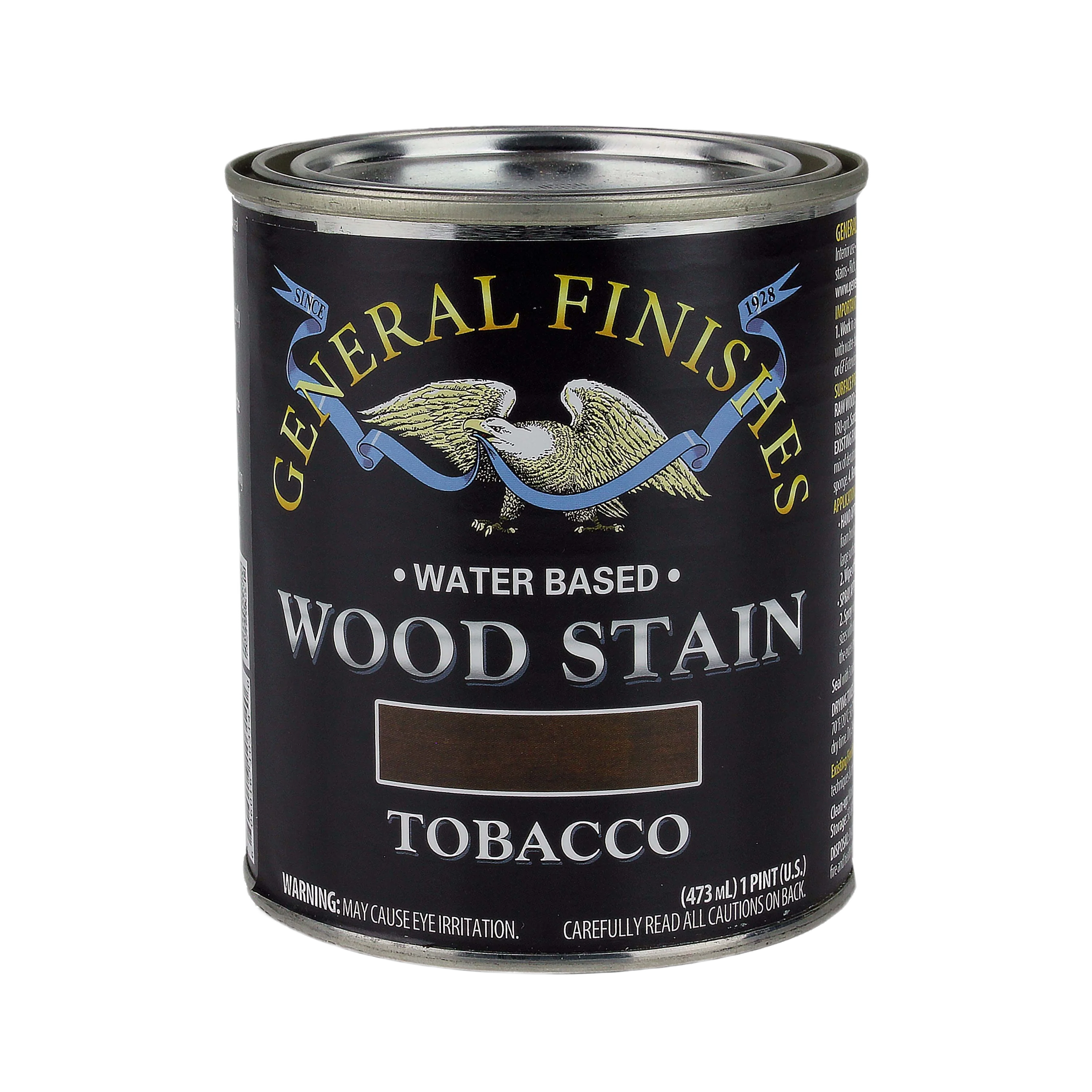 Reliable General Finishes Tobacco Water Based Wood Stain 1 Pint Safe