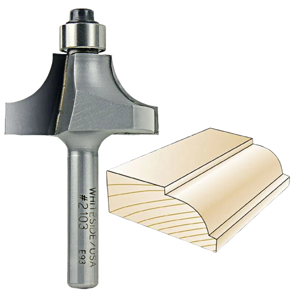 Smooth Whiteside Beading Bit 1 4 in. SH x 3 8 in. R Top-Quality