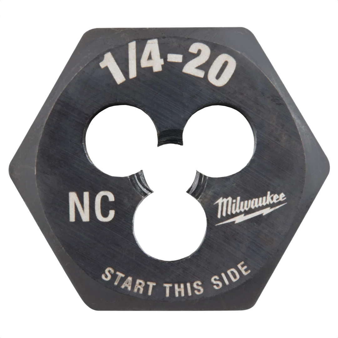 Exclusive Milwaukee 1 4 -20 NC 1 Hex Threading Die Powerful