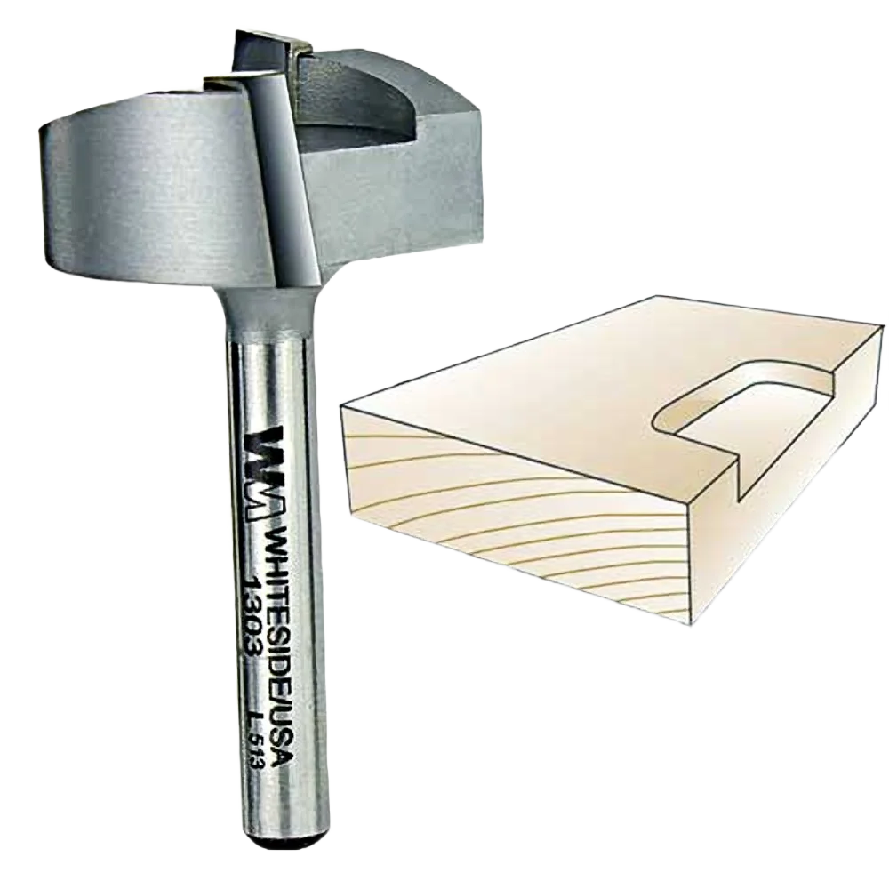 Durable Whiteside Straight Mortising Bit 1 4 in. SH x 1-1 4 in. CD x 1 2 in. CL Fashionable