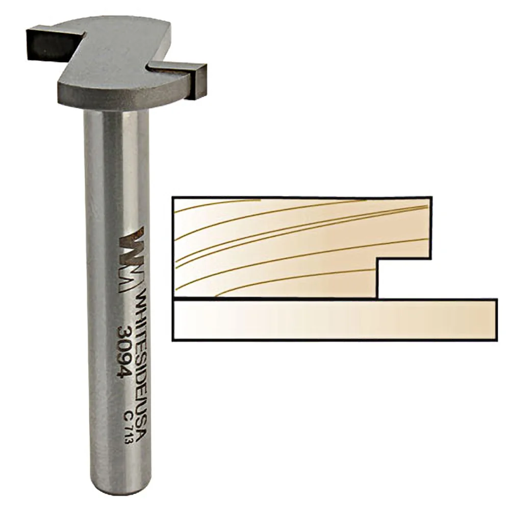 Crafted Whiteside Slot Undercut Bit 1 4 in. SH x 3 4 in. LD x 1 8 in. CL Casual
