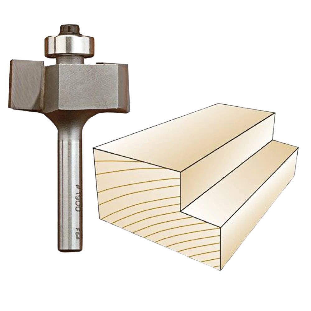 Selected Whiteside Rabbeting Bit 1 2 in. SH x 1 2 in. CL x 3 8 in. CD Soft