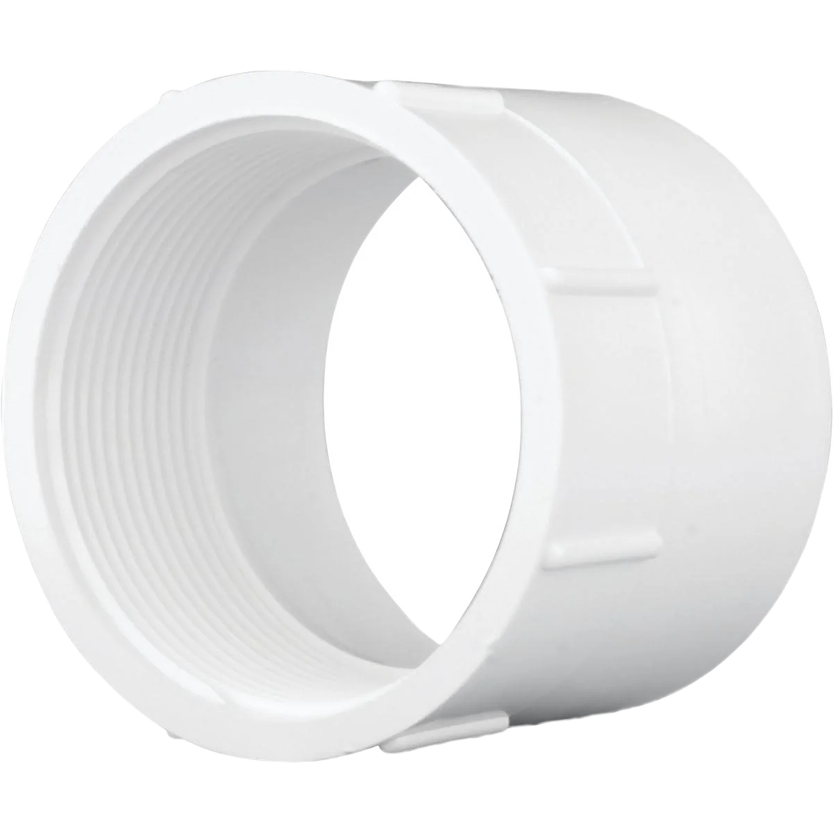 Fashionable Charlotte Pipe Schedule 40 DWV PVC Adapter 3 In. Hub x 3 In. FPT Recyclable