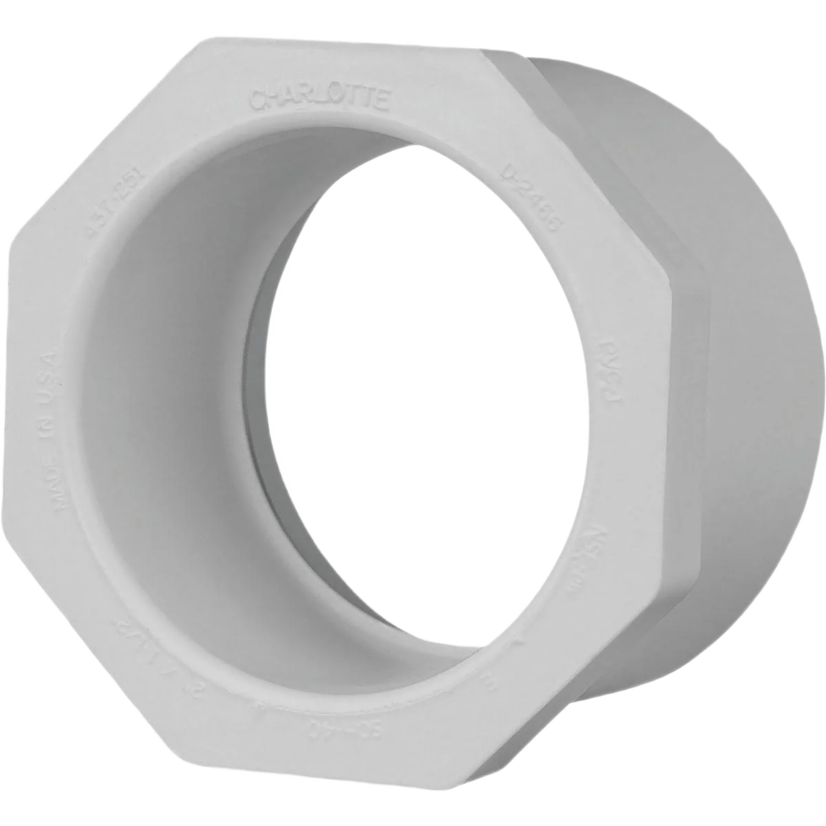 User-Friendly Charlotte Pipe 2 SPG x 1-1 2 Slip PVC Bushing Recyclable