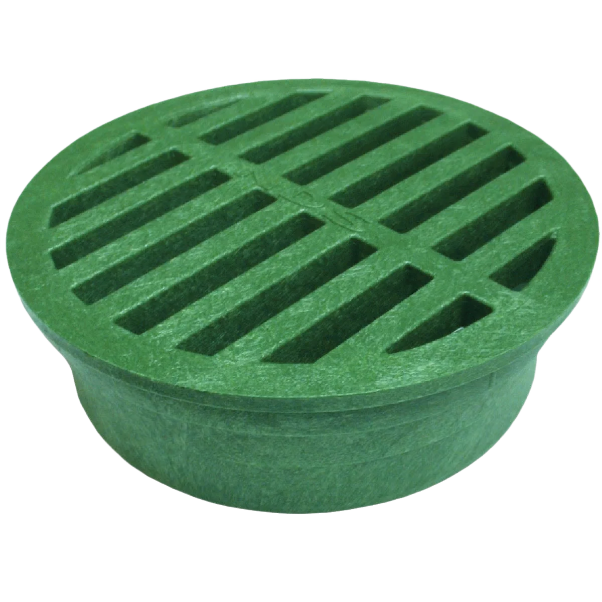Authentic NDS Green PVC Round Grate 4 in. Optimized