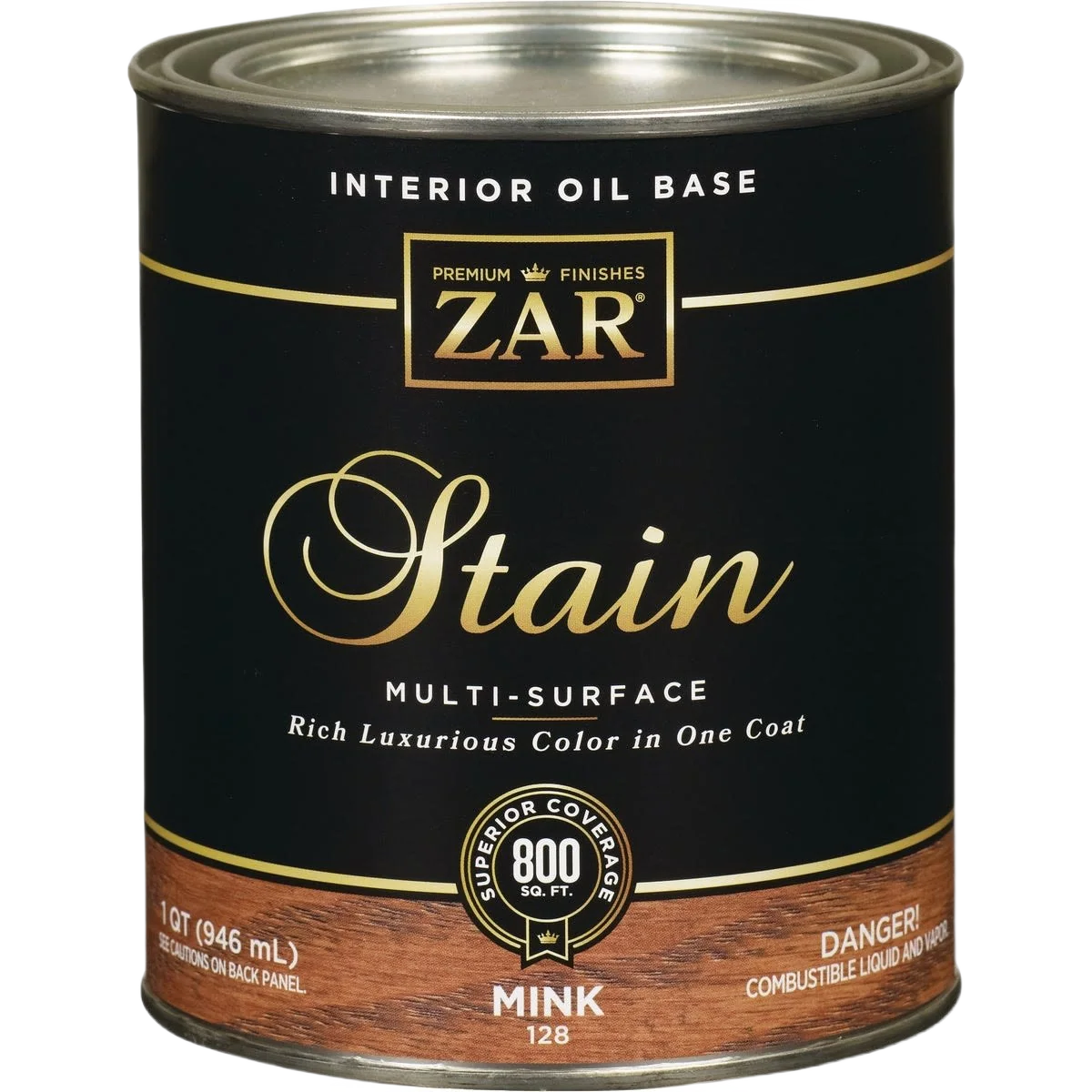 Minimalist ZAR® Interior Oil Base Mink Wood Stain 1 Quart Comfortable