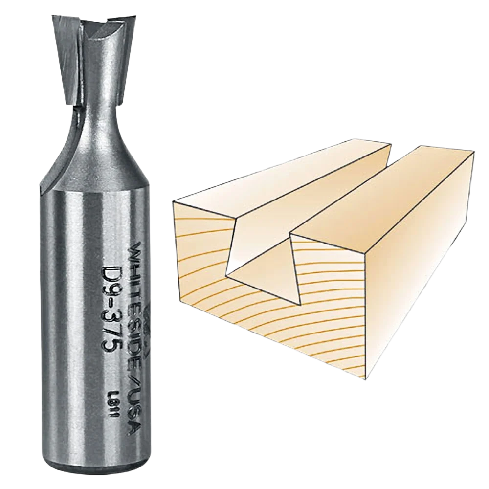 Sustainable Whiteside Dovetail Bit 1 2 in. SH x 3 8 in. LD x 9 deg. Detailed