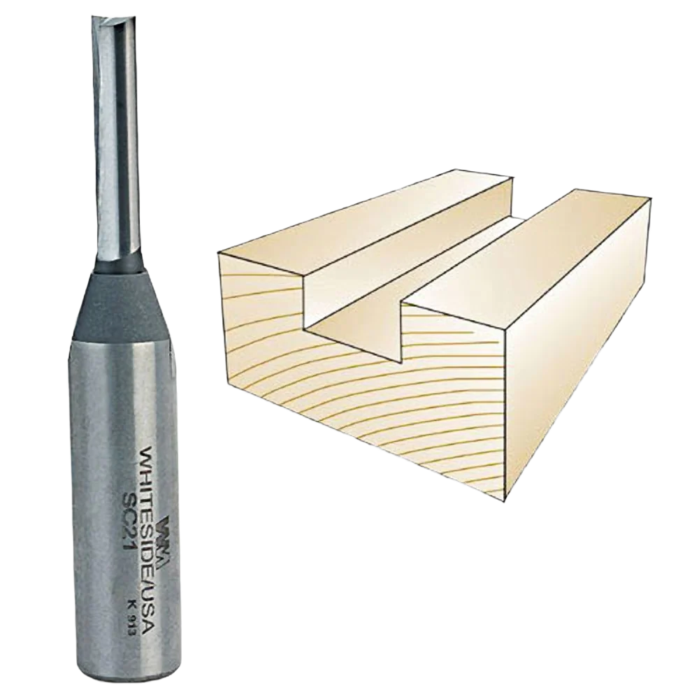 Luxury Whiteside Solid Carbide Straight Bit 1 2 in. SH x 1 4 in. CD x 1 in. CL Trendy