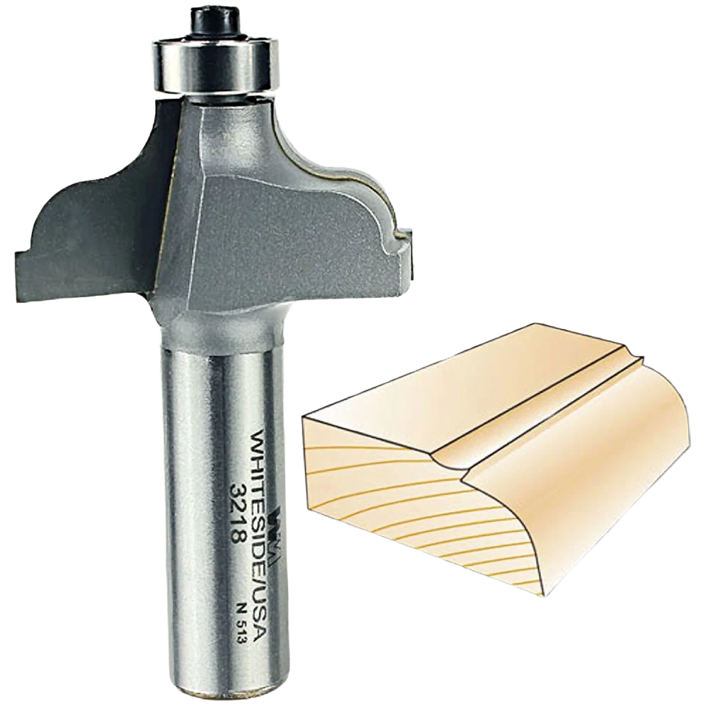 Minimalist Whiteside Ogee Fillet Bit 1 2 in. SH x 1 4 in. R Powerful