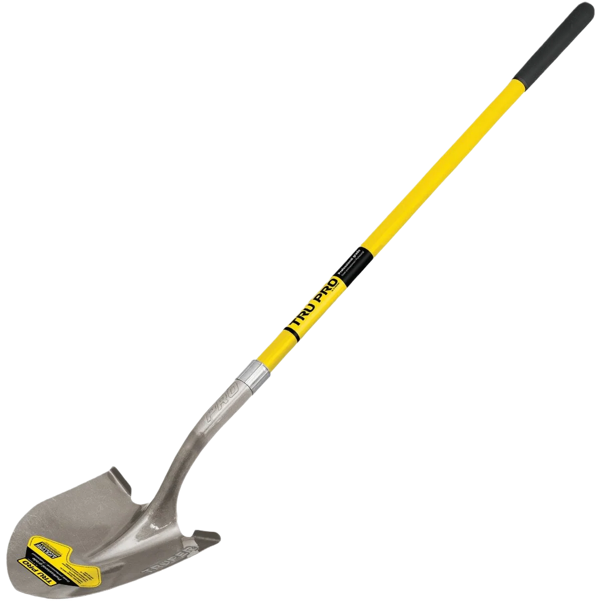 Smooth Tru Pro Fiberglass Handle Round Point Shovel 48 in. Elegant