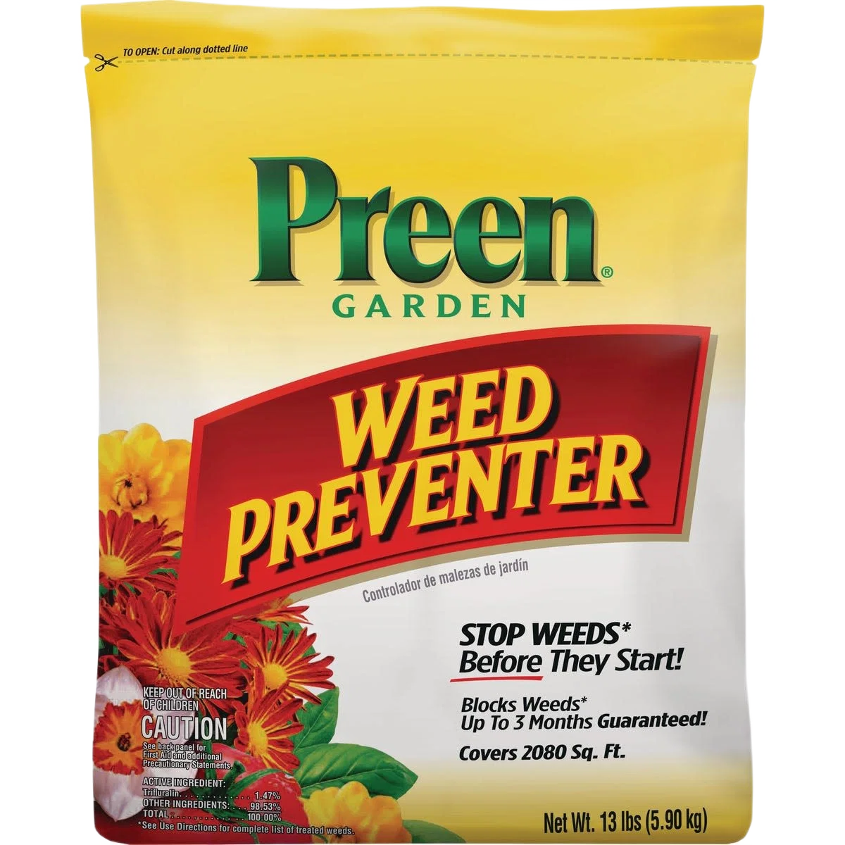 Efficient Preen Garden Weed Preventer Granules 13 lb. Dependable