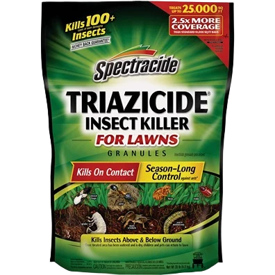 Soft Spectracide Triazicide Insect Killer Granules for Lawns 20 lbs. Organic