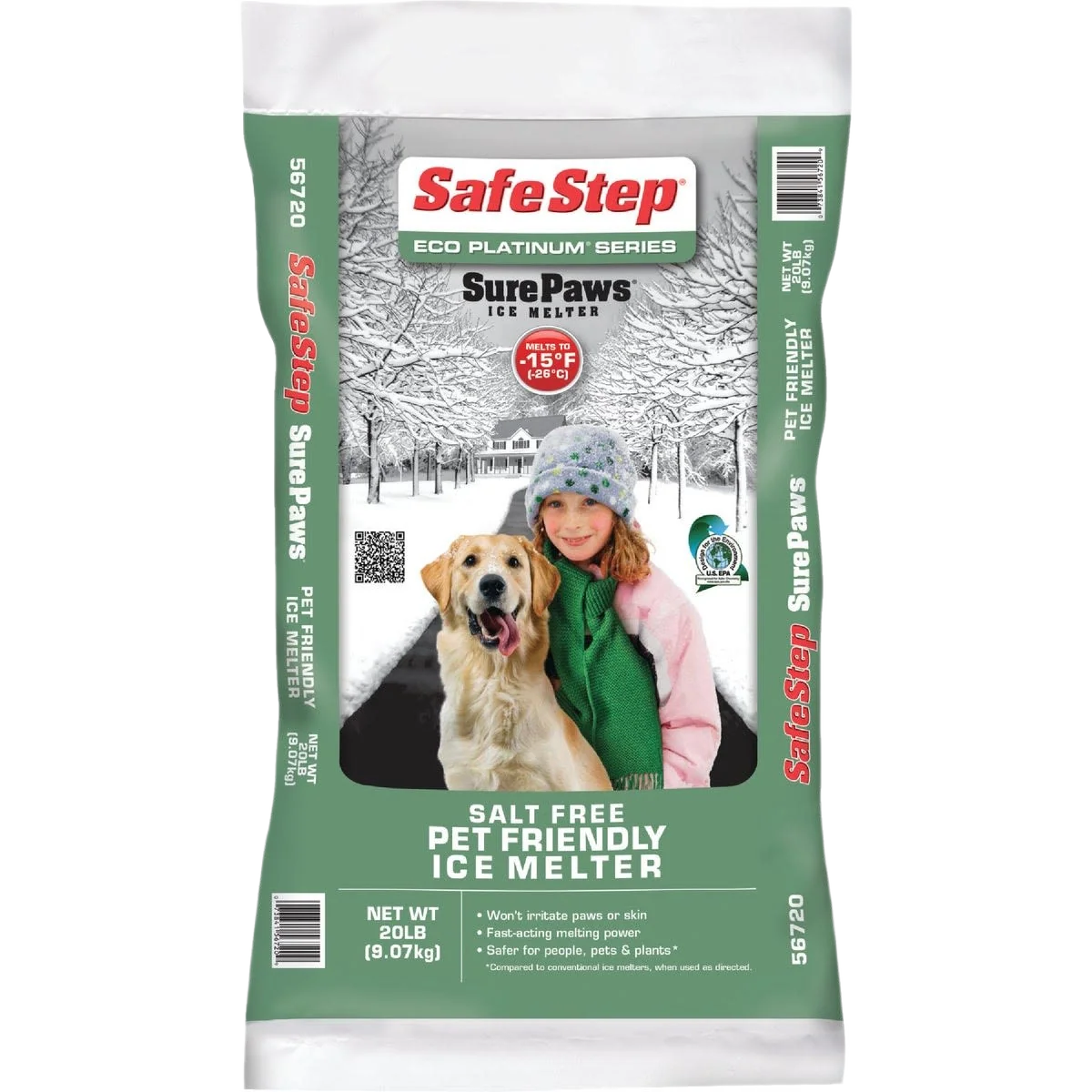 Carefully Designed Safe Step Sure Paws Ice Melt Pellets 20 lbs. Soft