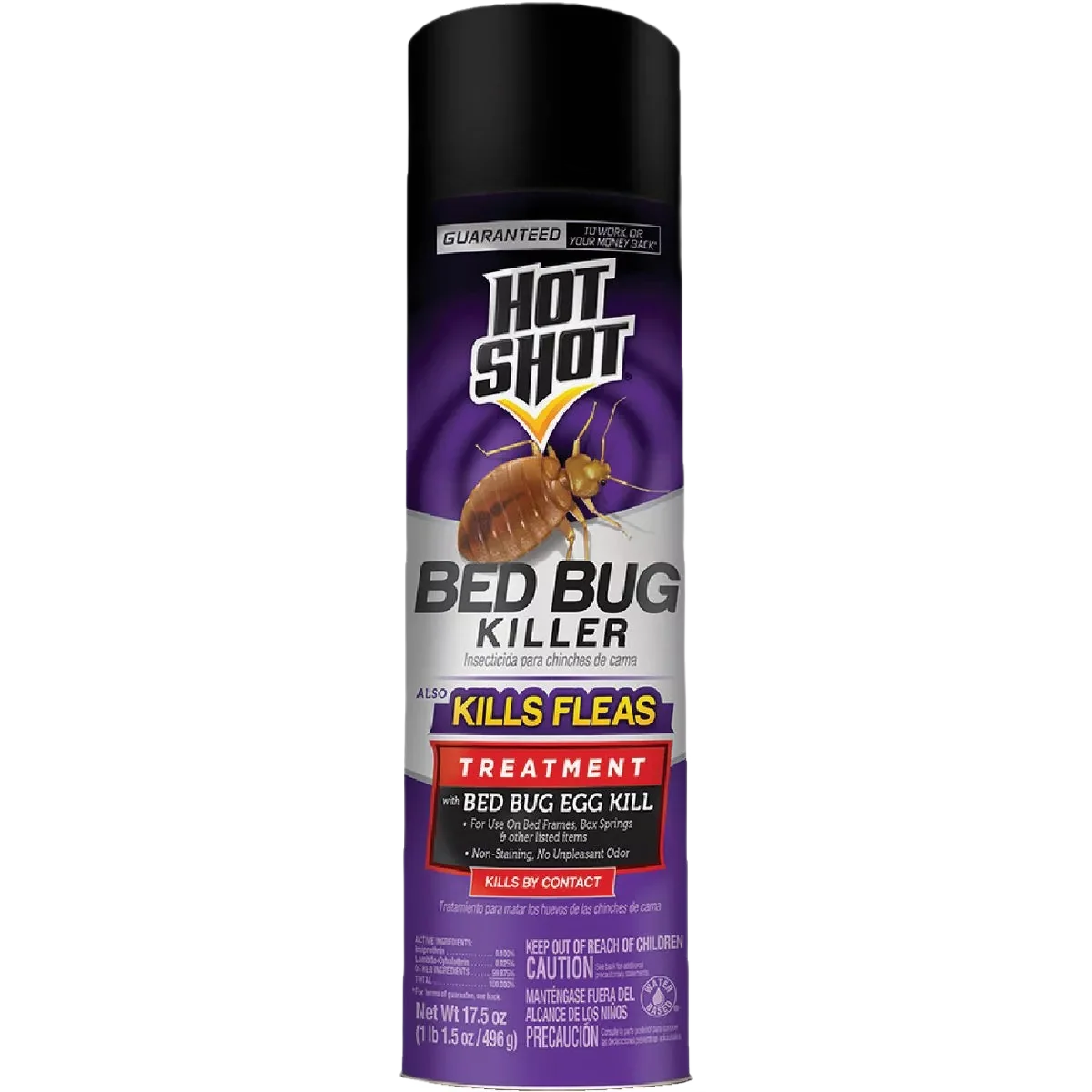 Trendy Hot Shot 17.5 Oz. Aerosol Spray Flea Bedbug Killer Certified