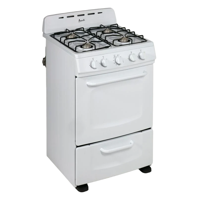 Refined Avanti 24 Gas Range Oven – White Carefully Designed