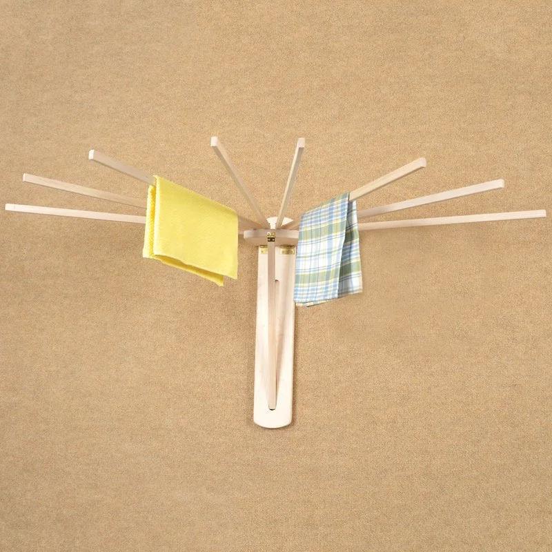Soft 8-Arm Wooden Wall Dryer Reliable