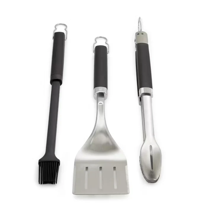 Carefully Designed Weber Precision 3-Piece Grill Set Secure