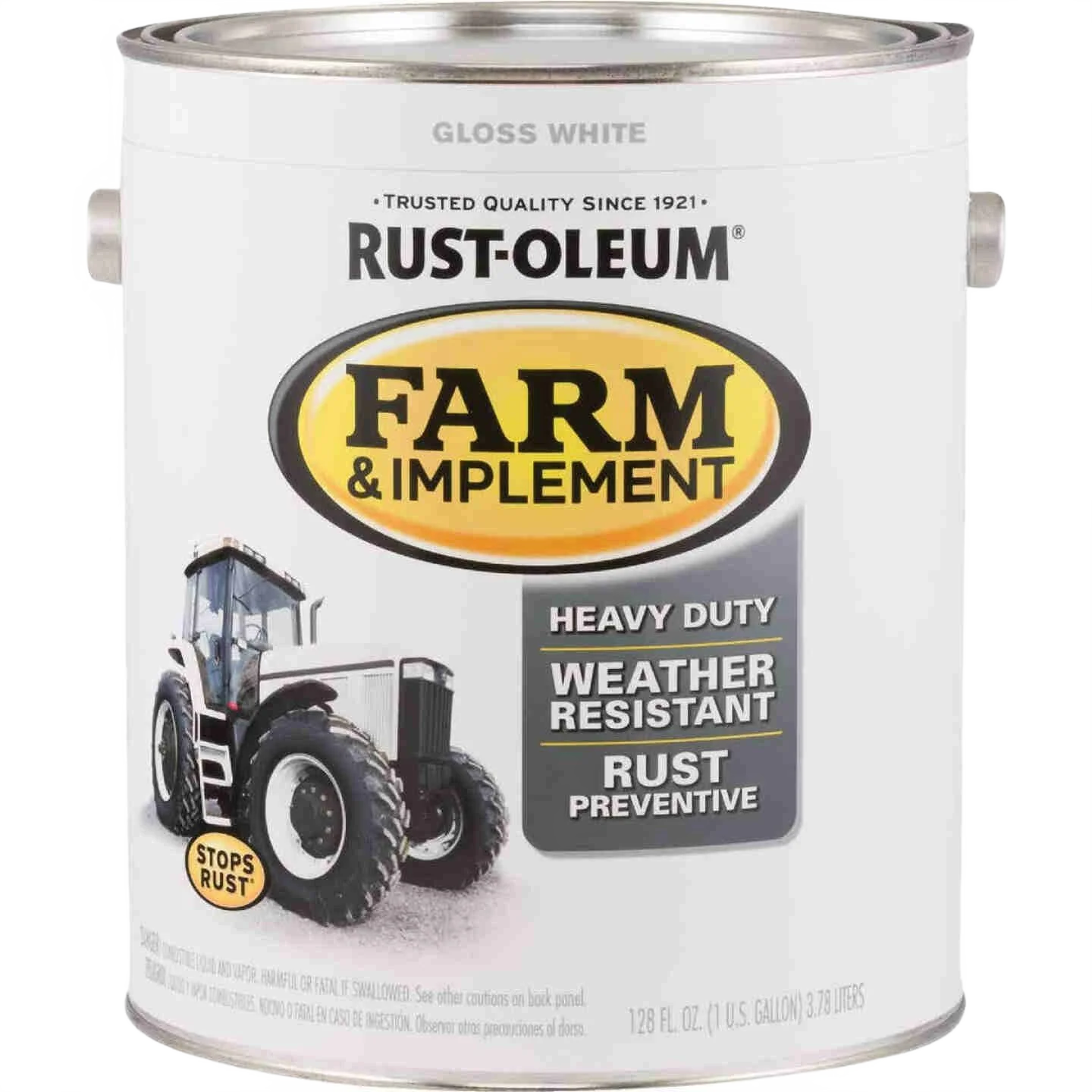 Verified Rust-Oleum Farm Implement White Gloss Enamel Paint Gallon Authentic