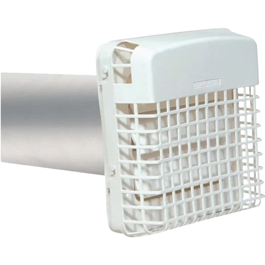 Consistent Dundas Jafine ProGard 4 in. White Plastic Dryer Vent Hood Kit Versatile