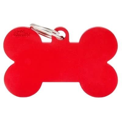 Relaxed MyFamily XL Red Bone ID Tag Safe
