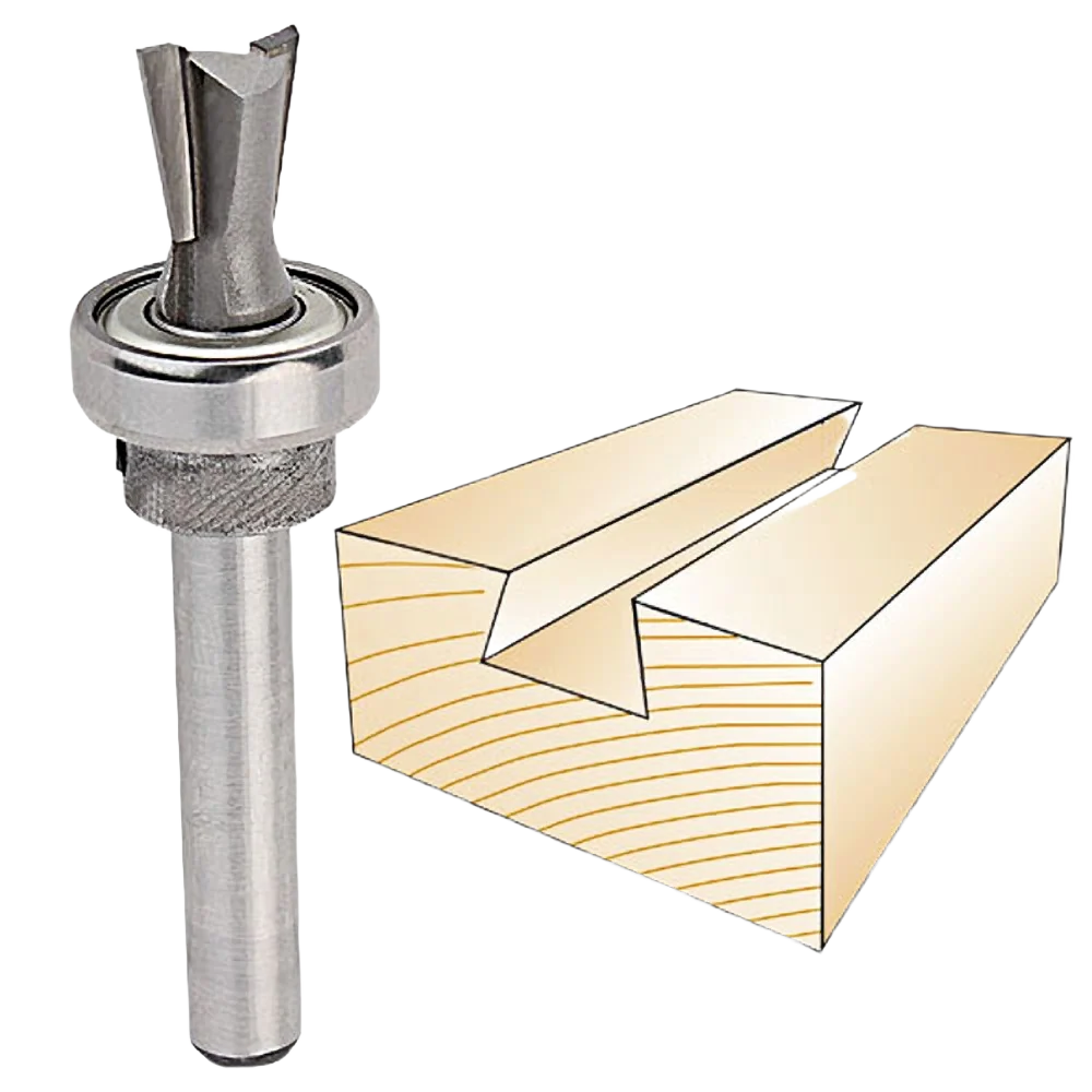 Refined Whiteside Keller Dovetail Bit 1 4 in. SH x 11 32 in. LD x 7 deg. Proven