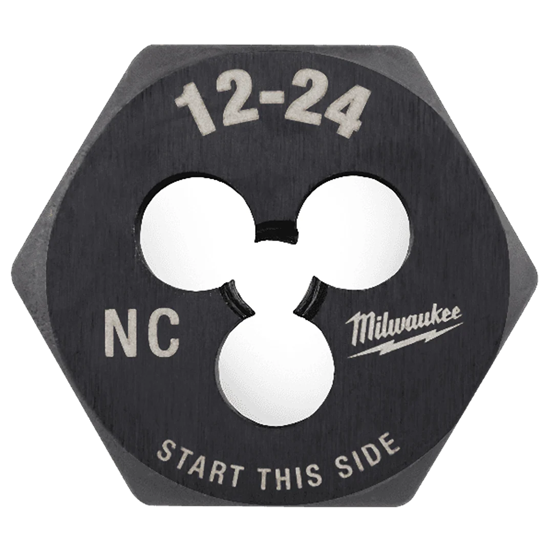 Lightweight Milwaukee 12-24 NC 1 Hex Threading Die Sophisticated