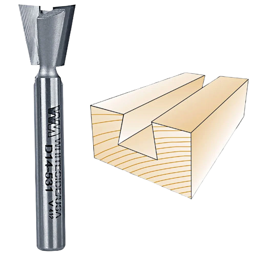 Effective Whiteside Dovetail Bit 1 4 in. SH x 17 32 in. LD x 14 deg. Reliable