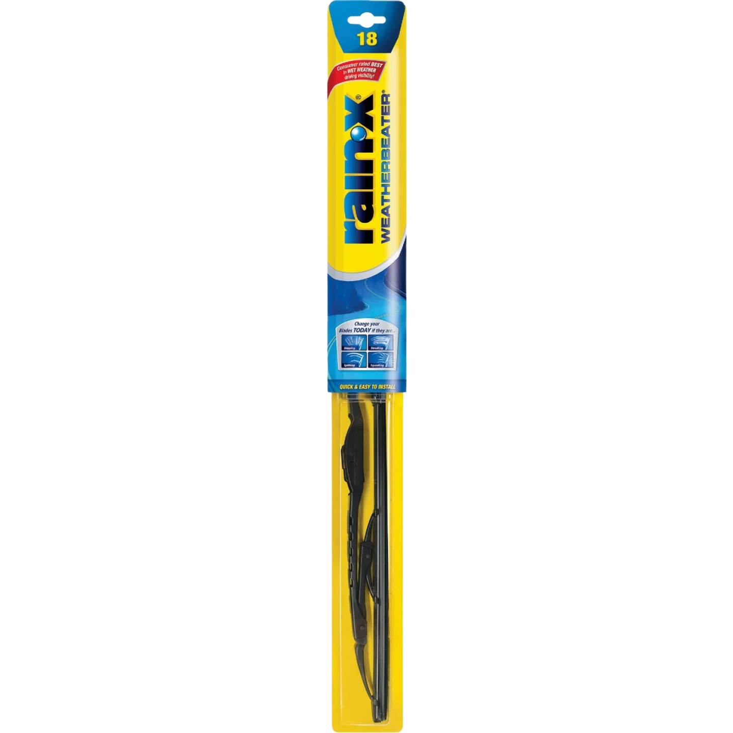 Next-Generation Rain-X Weatherbeater Wiper Blade 18 in. Easy-to-Use