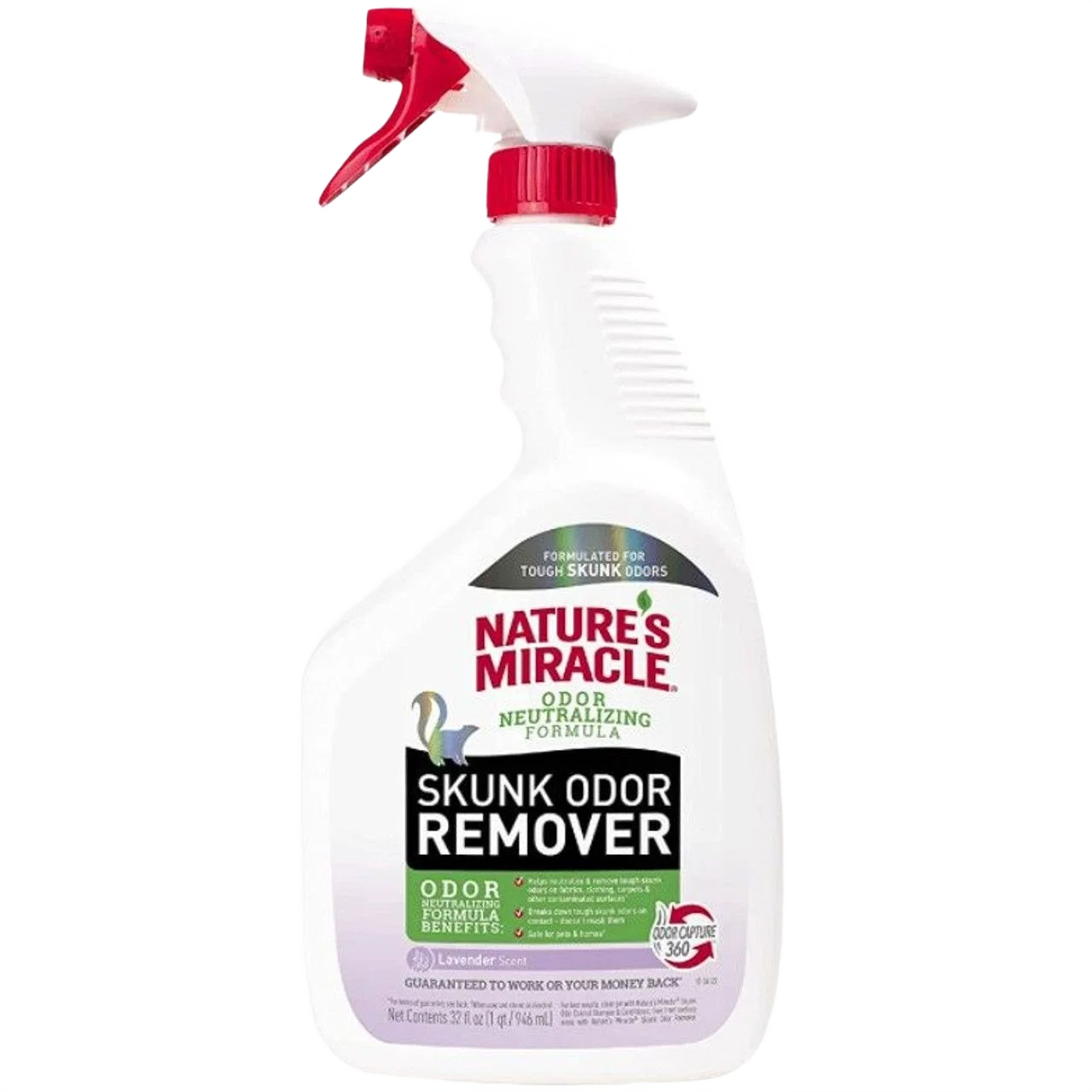 Environmentally Friendly Nature’s Lavender Skunk Odor Remover 34 oz. Dependable