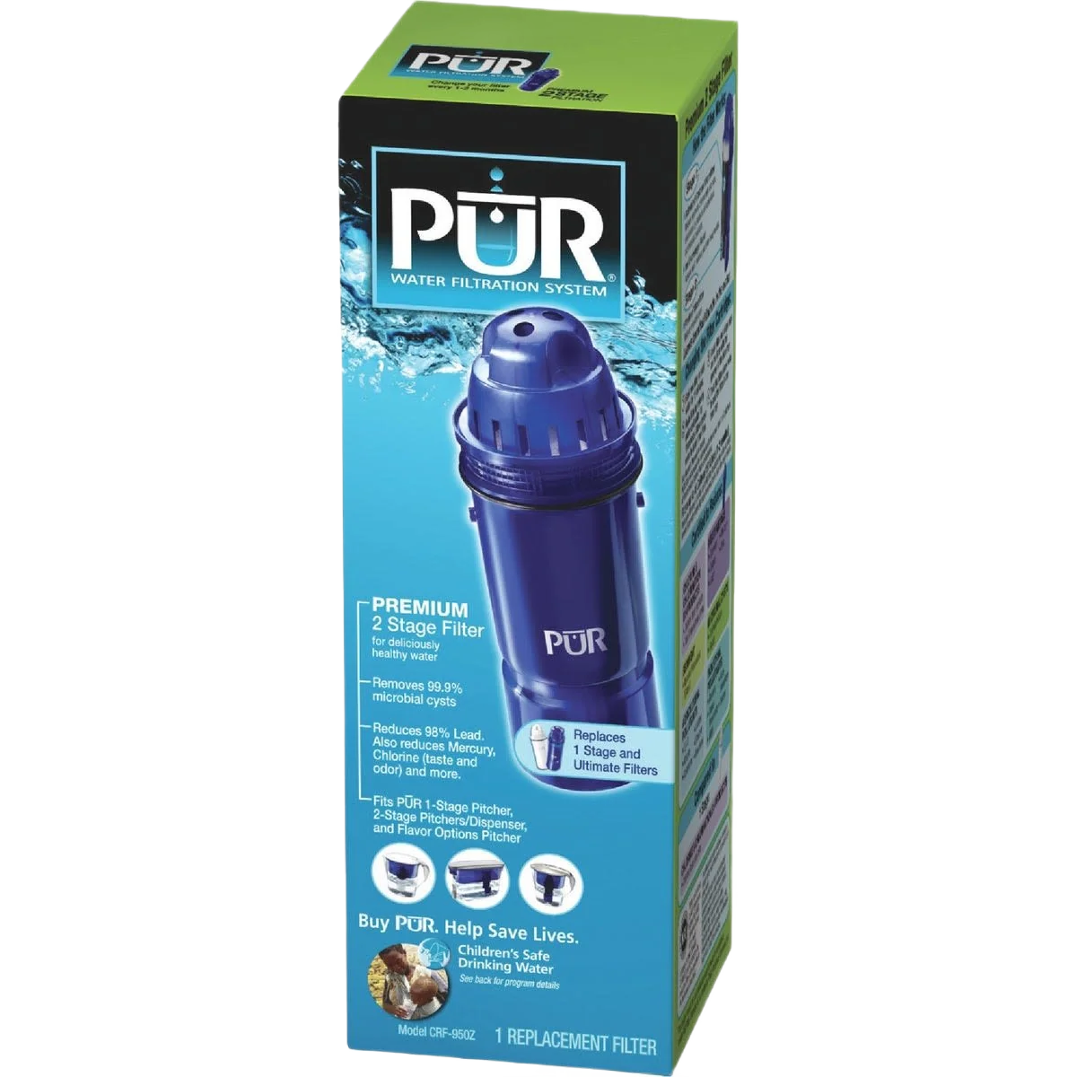 Consistent PUR Pitcher Water Filter Cartridge High-Performance