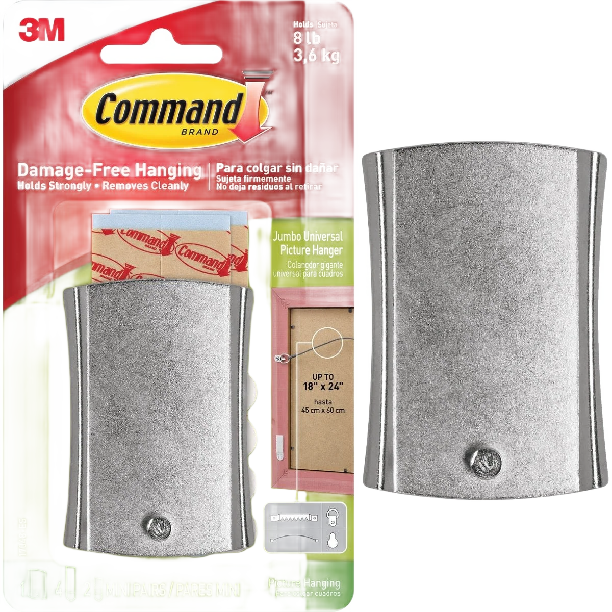 Casual 3M Command Jumbo Universal Adhesive Picture Hanger Authentic