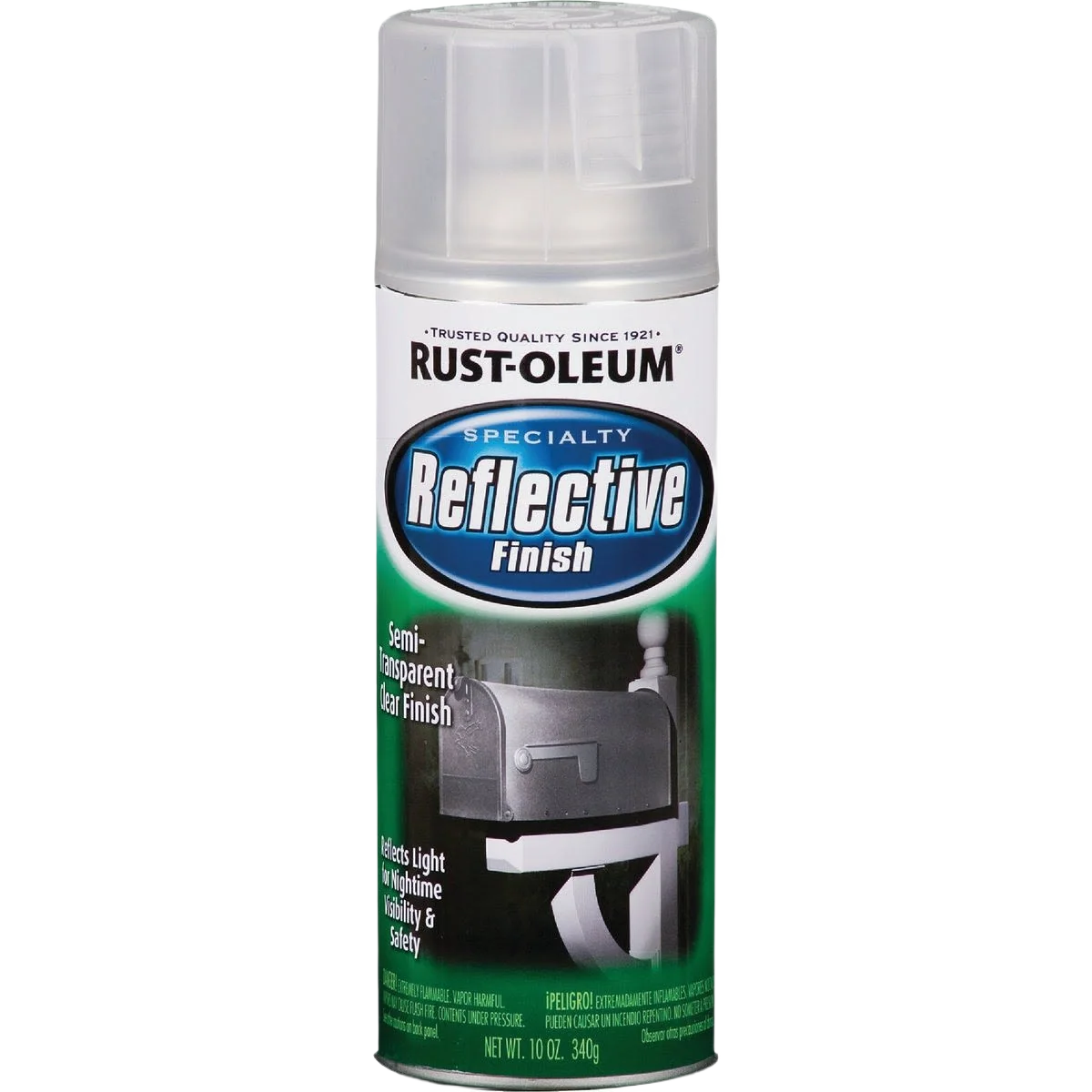 Environmentally Friendly Rust-Oleum Clear Reflective Finish Spray Paint 10 oz. Functional