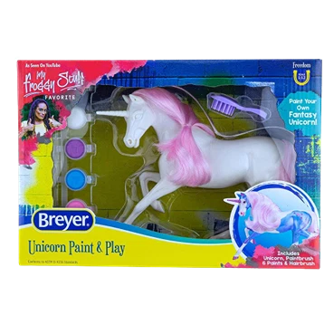 Exclusive Breyer dom Series Unicorn Paint Play Excellent
