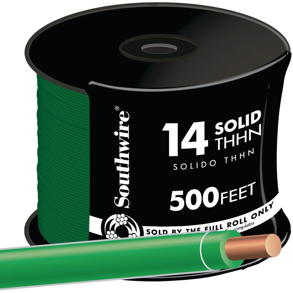 Convenient Southwire 500 ft. 14 AWG Green Solid THHN Wire Innovative