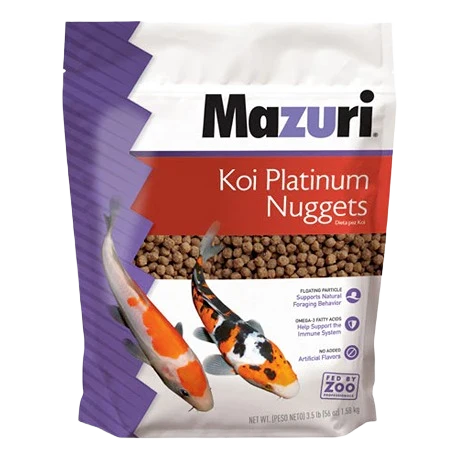 Sustainable Mazuri Koi Platinum Nugget Diets 3.5 lb. Relaxed