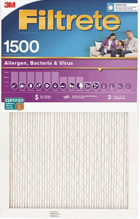 Authentic Filtretre Allergen Healthy Living 1550 MPR Furnace Filter 16 x 25 x 1 Professional