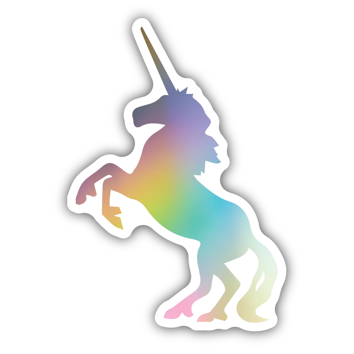 Reusable Stickers Northwest Rainbow Unicorn Sticker Trendy