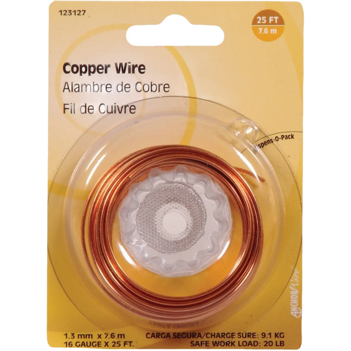 Refined Hillman 25 Ft. 16 Ga. Copper General Purpose Wire Safe