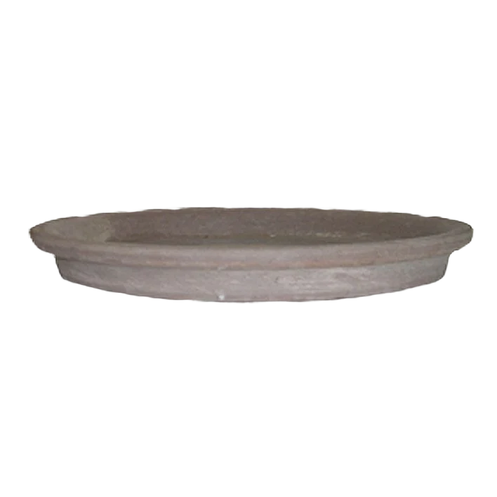 Breathable Border Concepts Basalt Chocolate Marbled Clay Waterproof Saucer 7 in. Top-Quality