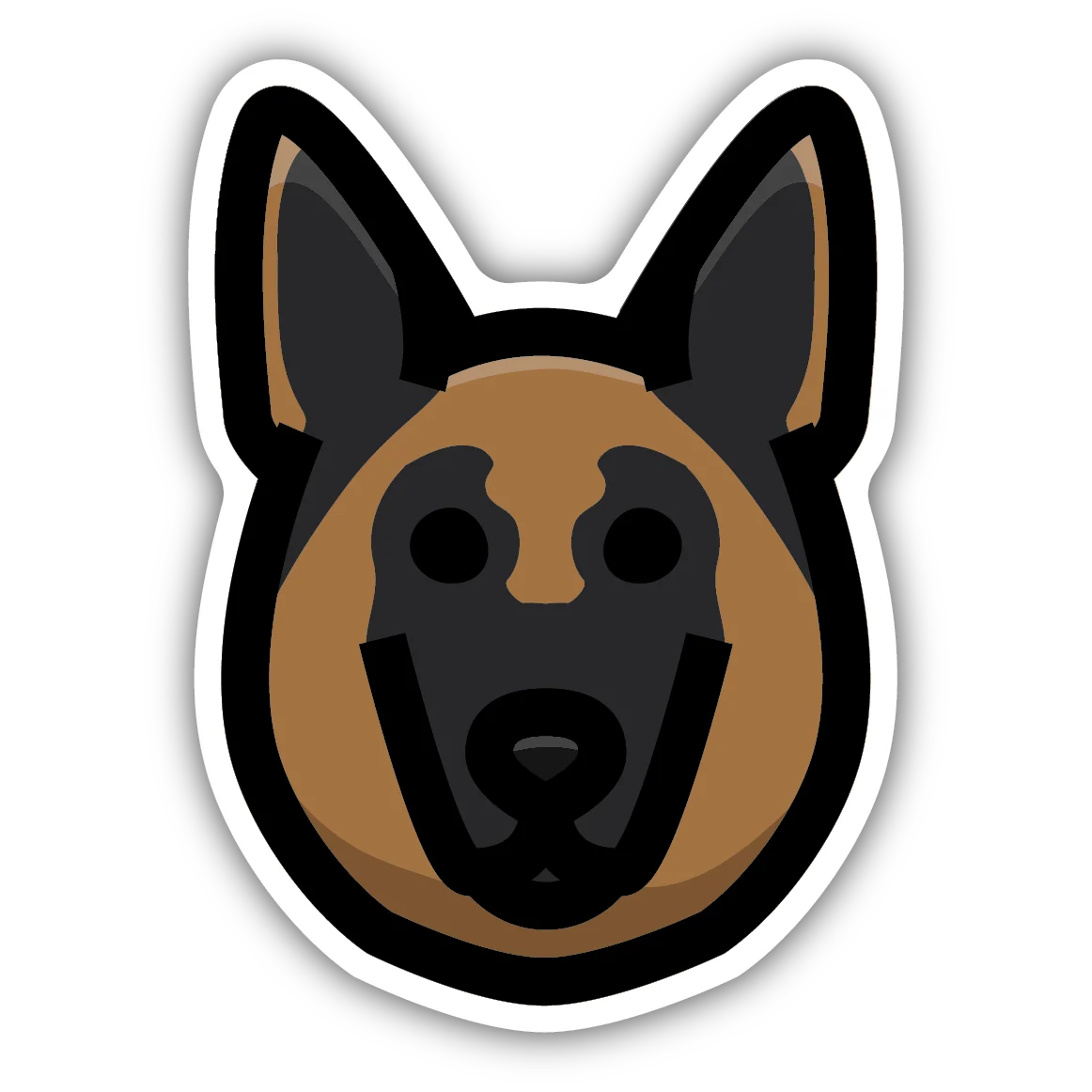Recyclable Stickers Northwest German Shepard Face Sticker Specialty
