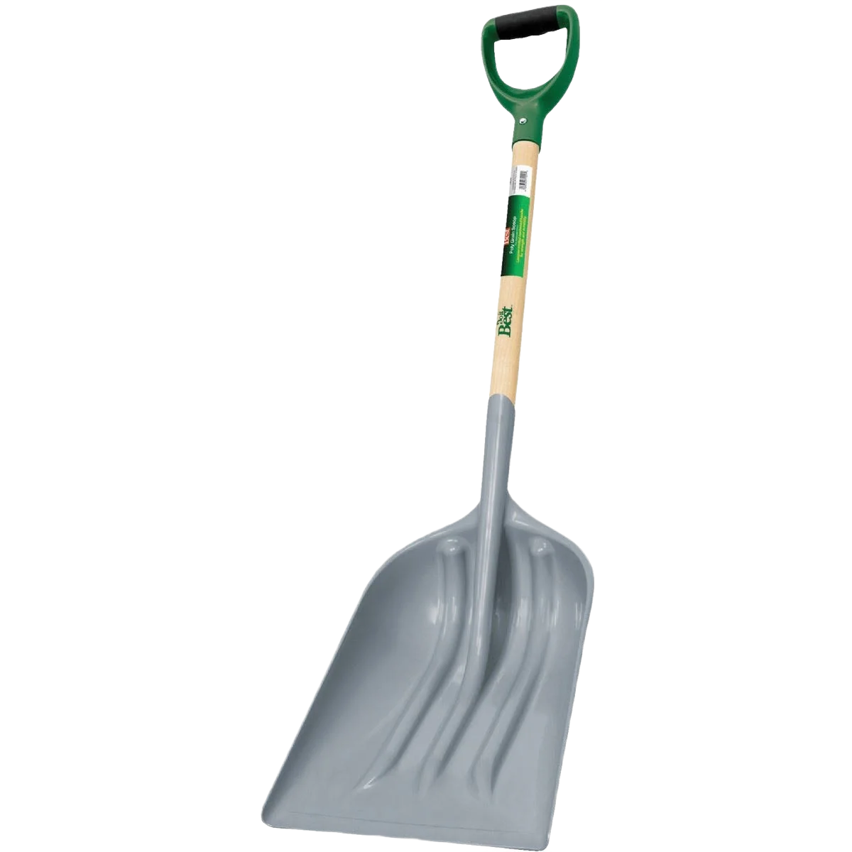 Pure Do it 29 in. Wood D-Grip Handle Poly Scoop Shovel Original