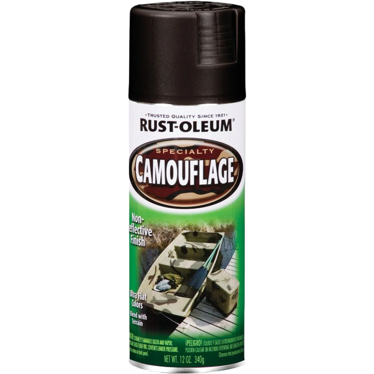 Stylish Rust-Oleum Camouflage Black Spray Paint 12 oz. Comfortable